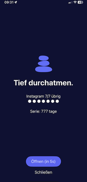 Bildschirmblocker für Social Media von ScreenZen